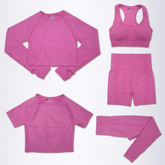 OM FRIDAYS Women's Luxury 5 Piece Yoga Set - Comfort & Style