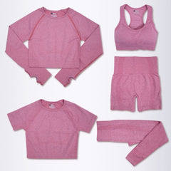 OM FRIDAYS Women's Luxury 5 Piece Yoga Set - Comfort & Style
