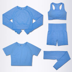 OM FRIDAYS Women's Luxury 5 Piece Yoga Set - Comfort & Style