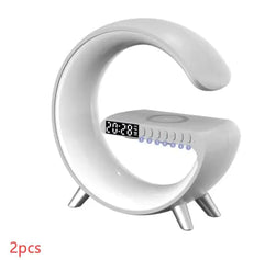 OM FRIDAYS G Clock: Mood Lamp, Wireless Charger and Speaker