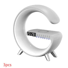 OM FRIDAYS G Clock: Mood Lamp, Wireless Charger and Speaker