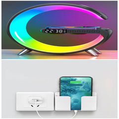 OM FRIDAYS G Clock: Mood Lamp, Wireless Charger and Speaker