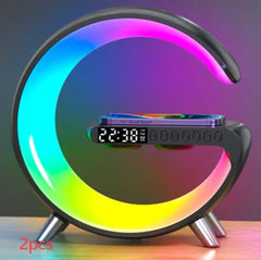 OM FRIDAYS G Clock: Mood Lamp, Wireless Charger and Speaker