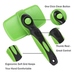 OM FRIDAYS Self-Cleaning Wonder Brush for Dogs and Cats