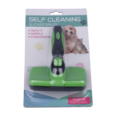 OM FRIDAYS Self-Cleaning Wonder Brush for Dogs and Cats