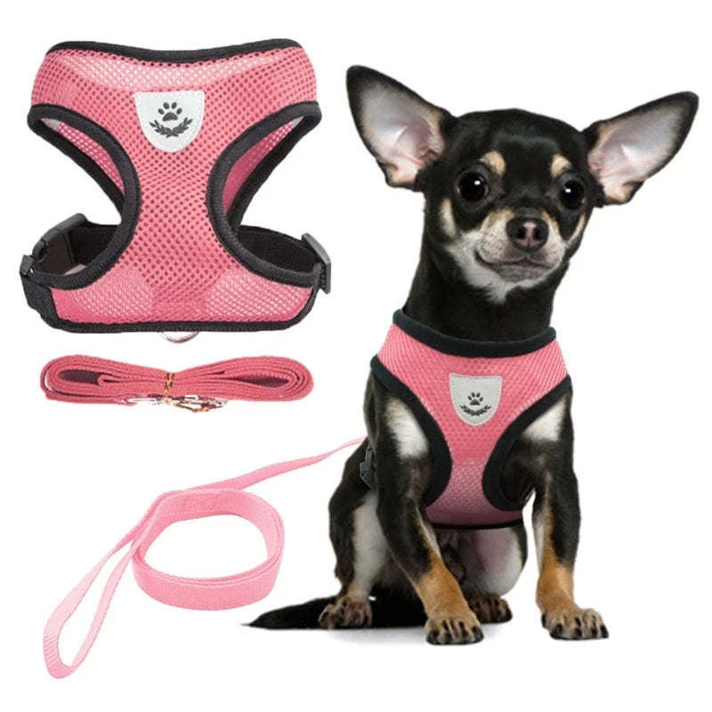 OM FRIDAYS Designer Mesh Pet Harness for Dogs and Cats